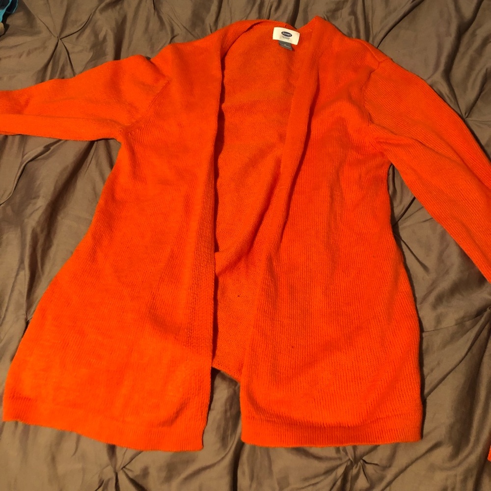 Orange Cardigan
